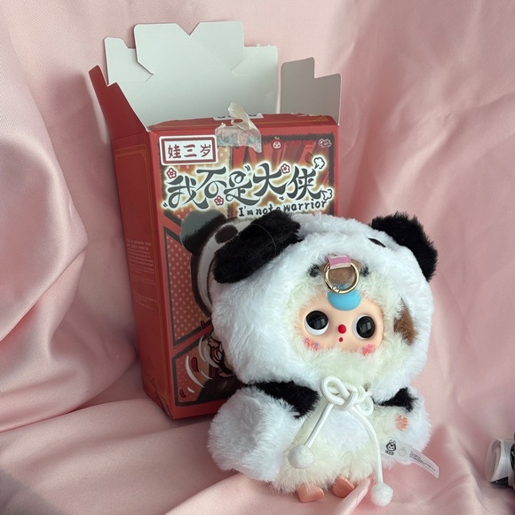 POP MART Other - I’m Not A Warrior Panda-Themed l/Bull Plush Pendant Blind Box BB3 *confirmed*